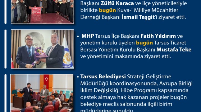 Bugün Tarsus’ta Neler Oldu? 28 Ocak 2026 Çarşamba