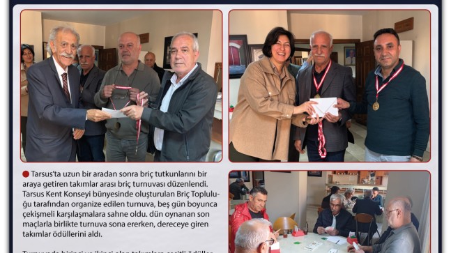 Tarsus’ta Uzun Bir Aradan Sonra Briç Turnuvası Düzenlendi (Artık Her Ay Yapılması Planlanıyor)