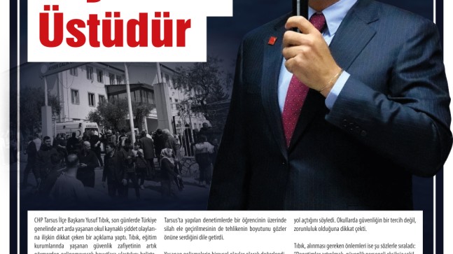 Başkan TIBIK “BU MESELE SİYASET ÜSTÜDÜR”