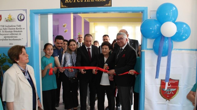 Tarsus’ta Eğitime Anlamlı Katkı “75. Yıl Kocatepe Ortaokulu’nda Kütüphane Açıldı”