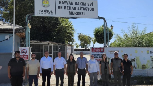 Kaymakam Akyüz Başkanlığında Tarsus Hayvan Bakım Evi Denetlendi