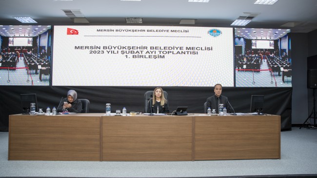 Mersin Büyükşehir Belediye Meclisi Şubat Ayı 1. Birleşim Toplantısı Yapıldı