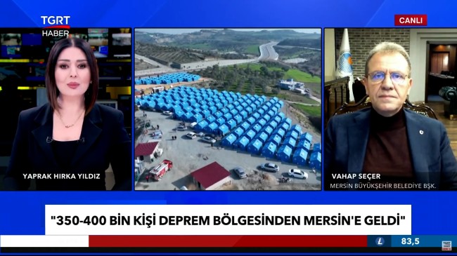 Başkan Seçer, TGRT Haber TV’de ‘Gündem Ekonomi’ Programının Konuğu Oldu