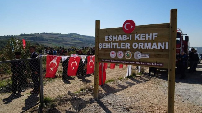 Eshab-ı Kehf Şehitler Ormanına Fidan Dikim Töreni Düzenlendi