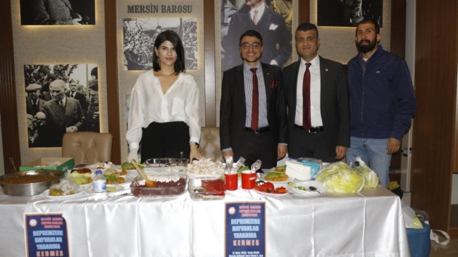 MERSİN BAROSU HAYVAN HAKLARI KOMİSYONU, DEPREMZEDE HAYVANLAR YARARINA KERMES DÜZENLEDİ