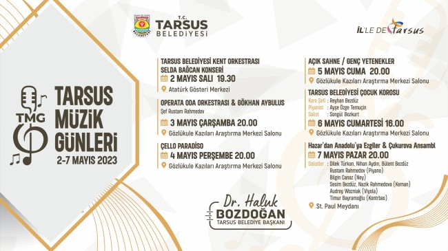 2. TARSUS MÜZİK GÜNLERİ BAŞLIYOR