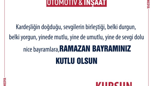 AKKOZA MEDYA BAYRAM KUTLAMASI * Önder KURŞUN