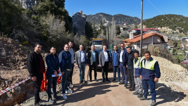 MESKİ, FINDIKPINARI MAHALLESİ’NDE İÇME SUYU ÇALIŞMALARINA DEVAM EDİYOR