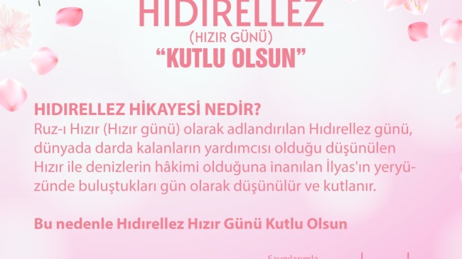 Hıdırellez Hızır Günü Kutlu Olsun