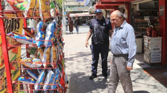 TOROSLAR ZABITASI, KALDIRIM İŞGALİNE GÖZ AÇTIRMIYOR