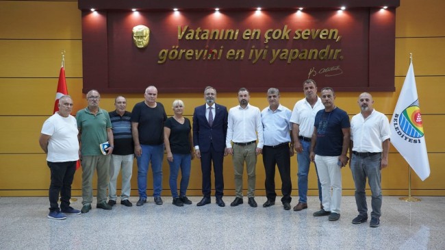 CHP TARSUS İLÇE BAŞKANLIĞI’NDAN BELDİYE BAŞKANI HALUK BOZDOĞAN’A ZİYARET