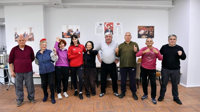 Mezitli Emekli Evi Üyelerine Sabah Sporu