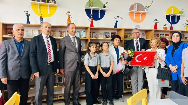 Şehit Sabri Acem Ortaokulu’na Yeni Kütüphane Açıldı