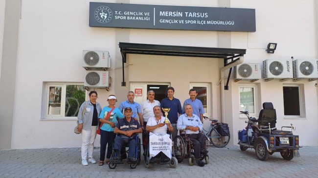 TSD Tarsus Şubesi’nden Memet Öztürk’e Şampiyonluk Ziyareti