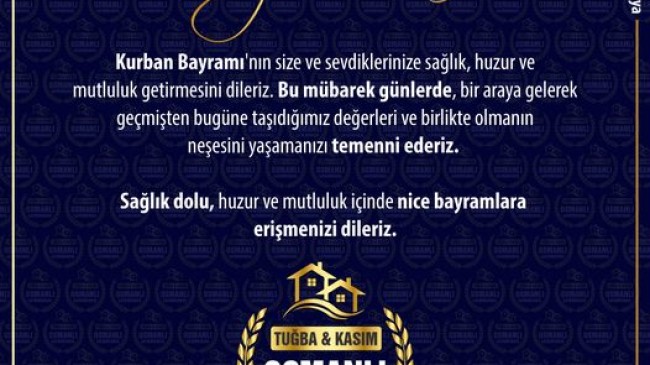 OSMANLI GAYRİMENKUL KURBAN BAYRAMI KUTLAMASI