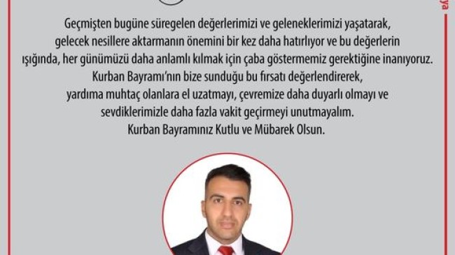 HASAN ATAY KURBAN BAYRAMI KUTLAMASI