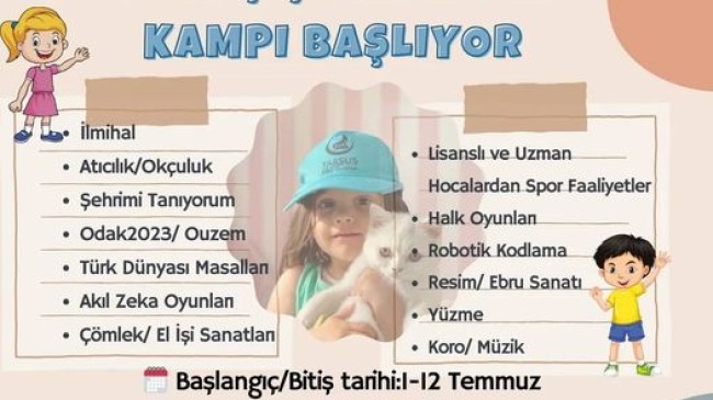 14. Geleneksel Ülkü Çiçekleri Yaz Kampı Başlıyor