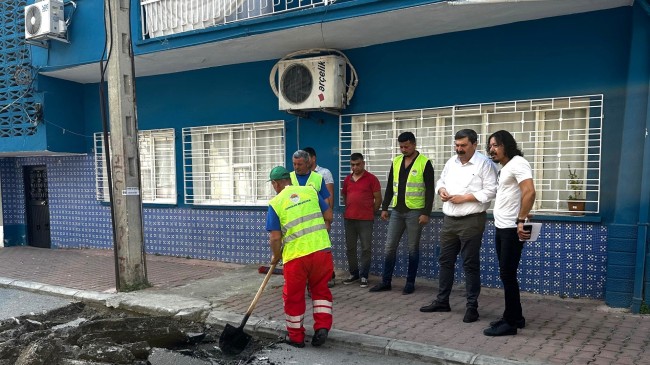 BAŞKAN YILDIZ, SAHADA ÇALIŞMALARI İNCELEDİ