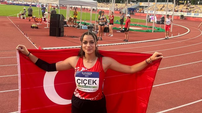 Tarsuslu Milli Sporcumuz Rabiya Çiçek, Avrupa Üçüncüsü Oldu