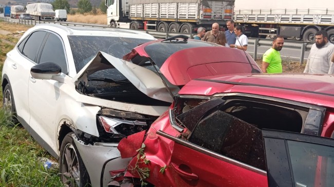 Otoyol Damlama bölgesinde kaza “1 ölü, 5 yaralı”