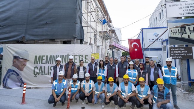 Başkan Seçer, ‘Mersin Mutfak Kültürü Evi ve Karamancılar Konağı’ndaki Restorasyon Çalışmalarını İnceledi