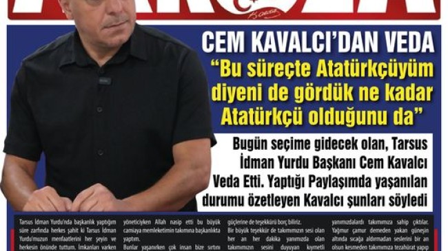 CEM KAVALCI’DAN VEDA