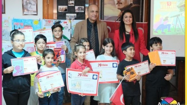 TARDOBDER’in Cumhuriyet Temalı Yarışmasında Minik Ressamlar Ödüllerini Aldı