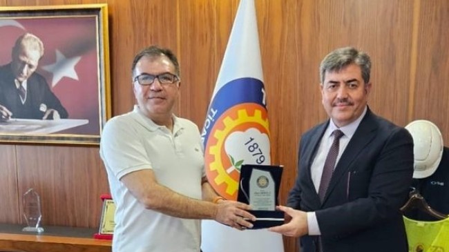 Hayri Erdoğan TSO Başkanı H.Ruhi Koçak’a Veda Ziyaretinde Bulundu