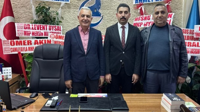 Baki Şimşek ve Şevket Can’dan Ülkü Ocakları Tarsus İlçe Başkanına Hayırlı Olsun Ziyareti