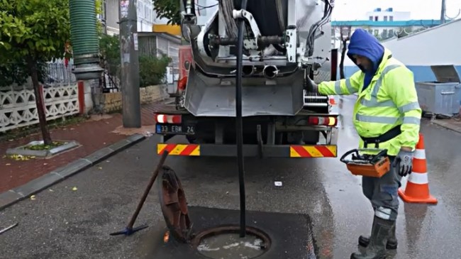 MESKİ ve Büyükşehir Ekipleri Kuvvetli Yağışlara Karşı Harekete Geçti