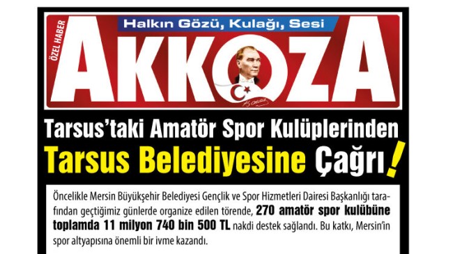 Tarsus’taki Amatör Spor Kulüplerinden Tarsus Belediyesine Çağrı