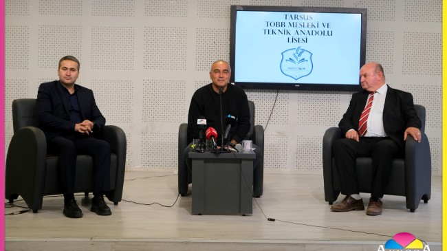 TARSUS TARIM LİSESİNDE “MEDYA MENSUPLARI ÖĞRENCİLERLE BULUŞTU”