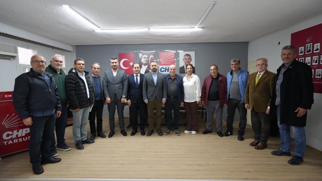 Tarsus Belediye Başkan Yardımcıları ve Meclis Üyelerinden CHP İlçe Başkanlığına Ziyaret