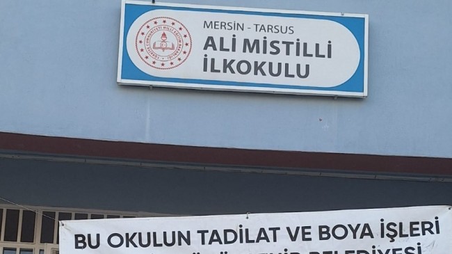 Mersin Büyükşehir Belediyesi Tarsus’ta ki Okullarda Yenileme Çalışmalarına Devam Ediyor