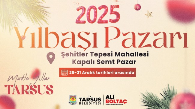 TARSUS’TA YILBAŞI PAZARI BAŞLIYOR