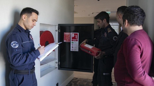 Büyükşehir İtfaiyesi, Otelleri Yangın Riskine Karşı Denetliyor