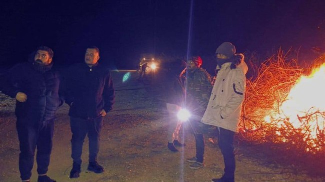 CHP Gençlik Kollarından Gece Zirai Don Nöbeti Tutan Çiftçilere Destek Ziyareti