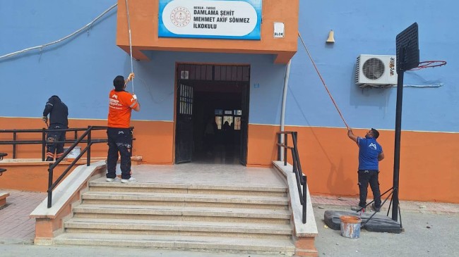 Mersin Büyükşehir Belediyesi, Tarsus’ta Okullarda Yenileme Çalışmalarına Hız Kesmeden Devam Ediyor