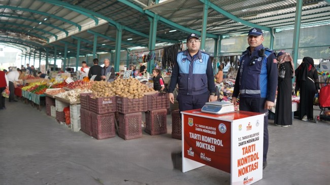 Tarsus Belediyesi, Semt Pazarlarında “Tartı Kontrol Noktası” Uygulamasını Başlattı