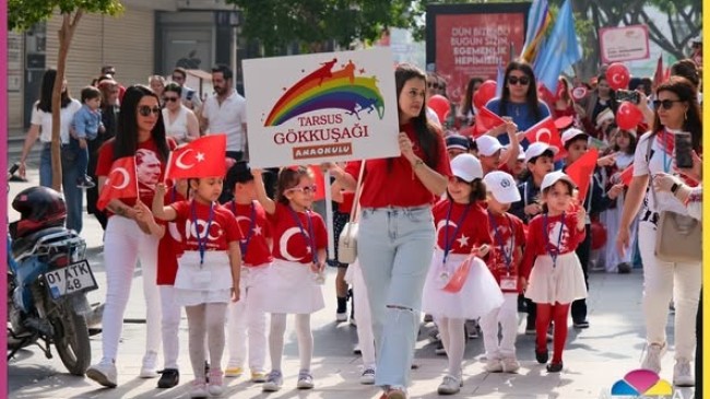Tarsus’ta 23 Nisan Kutlamaları “Çocuk Festivali Korteji” ile Başladı