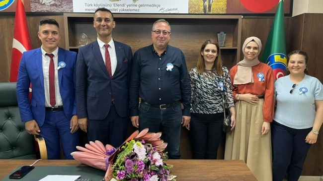 Süleyman Metin’den Kaymakam Akyüz ve Ziraat Odası Başkanı Avcı’ya  Ziyaret