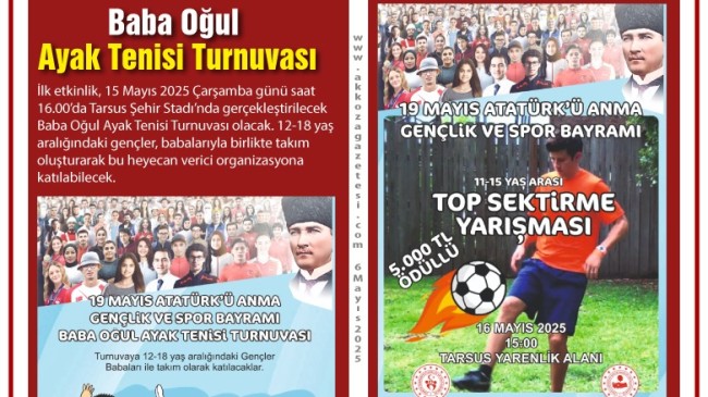 Tarsus’ta iki Mükemmel Sportif Yarışma