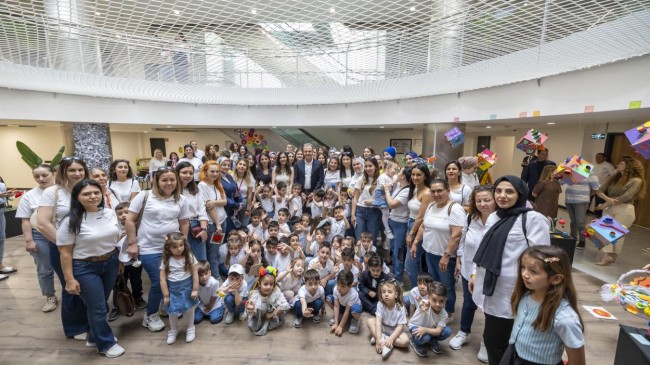 Mersin Büyükşehir’in Çocuk Gelişim Merkezleri’nden ‘Tükenmeyen Sevgiler, Dönüşen Eserler Sergisi’