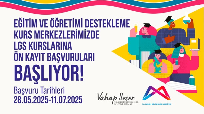 Büyükşehir’in YKS ve LGS Kurslarına Ön Kayıt Başvuruları Başladı