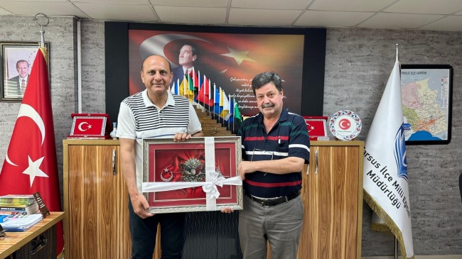 Tarsus Halk Eğitim Müdürü’nden İlçe Milli Eğitim Müdürü’ne Anlamlı Ziyaret