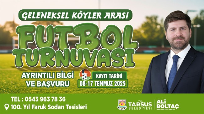 TARSUS’TA KÖYLER ARASI FUTBOL TURNUVASI HEYECANI BAŞLIYOR