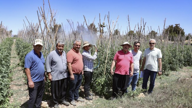 Büyükşehir’den Erdemli’nin Kırsalına Sulama Borusu Desteği