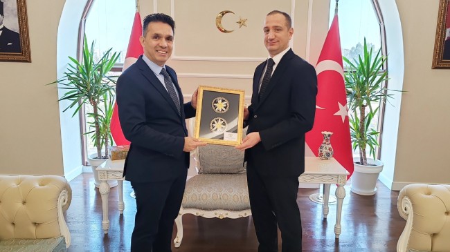 KKTC Mersin Başkonsolosu Erek Çağatay’dan Kaymakam Akyüz’e Ziyaret
