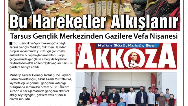 Bu Hareketler Alkışlanır 👏 Tarsus Gençlik Merkezi’nden Gazilere Vefa Nişanesi