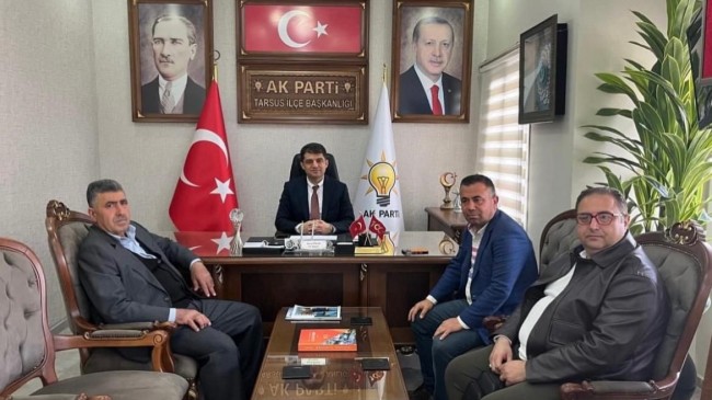 Başkan Danyal Avşar’dan AK Parti Tarsus İlçe Başkanlığı’na Ziyaret